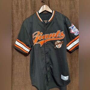 Mlb True Fan San Francisco Giants Moses Alou Jersey Black Orange